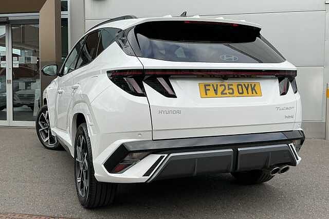 Hyundai TUCSON 1.6T Hybrid N Line S 5dr Auto Serenity White