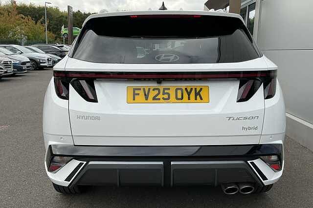 Hyundai TUCSON 1.6T Hybrid N Line S 5dr Auto Serenity White